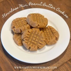 Flourless Mini Peanut Butter Cookies Recipe Cover Image