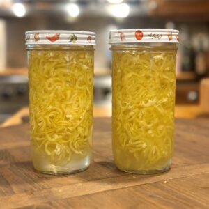 Simple Sweet and Spicy Refrigerator Pickled Peppers