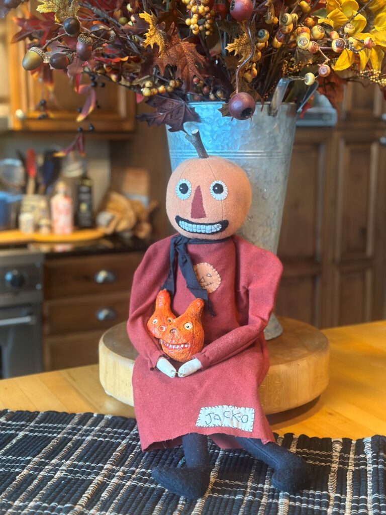 Miss Jack-O - Vintage Debra Schoch Halloween Decor