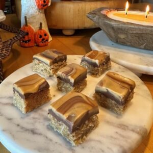 Peanut Butter Swirl Oat Bars (Easy Game Day Dessert)