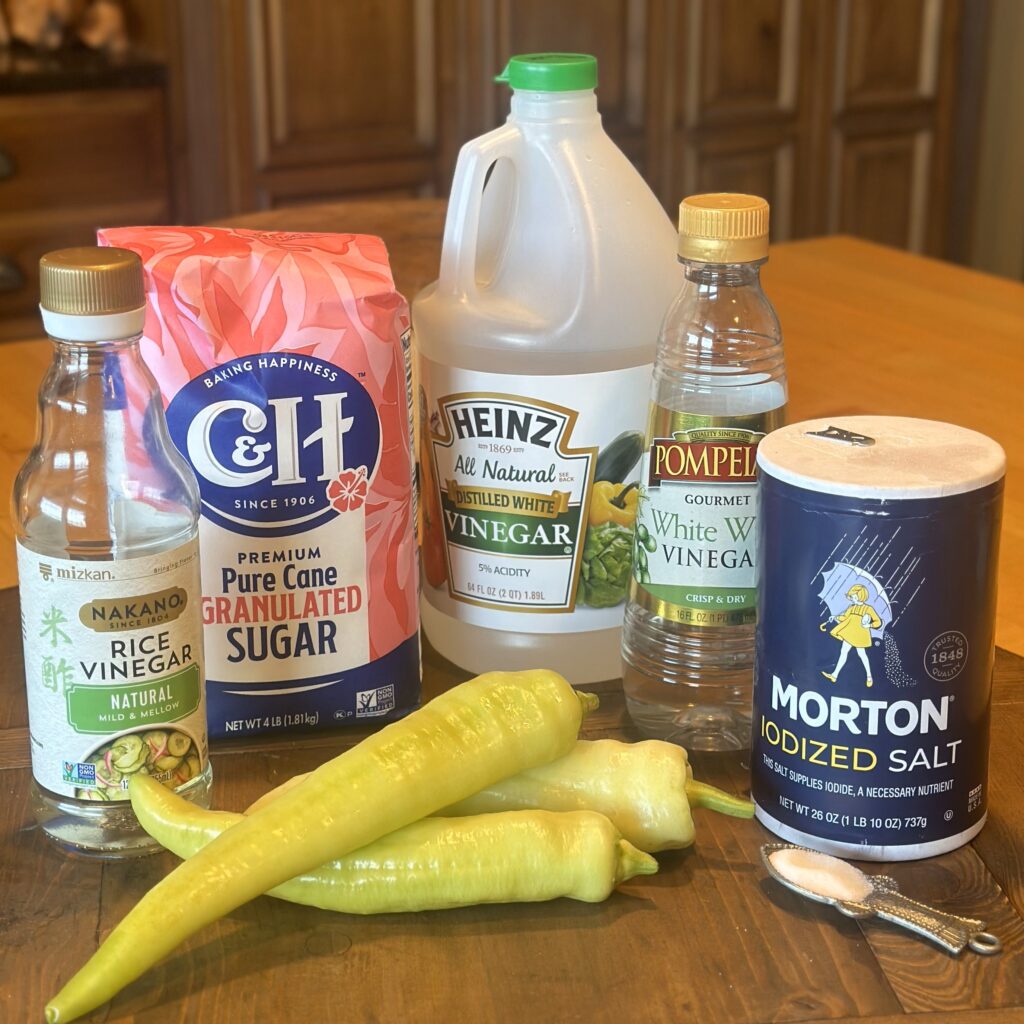 Pickled Peppers Ingredients