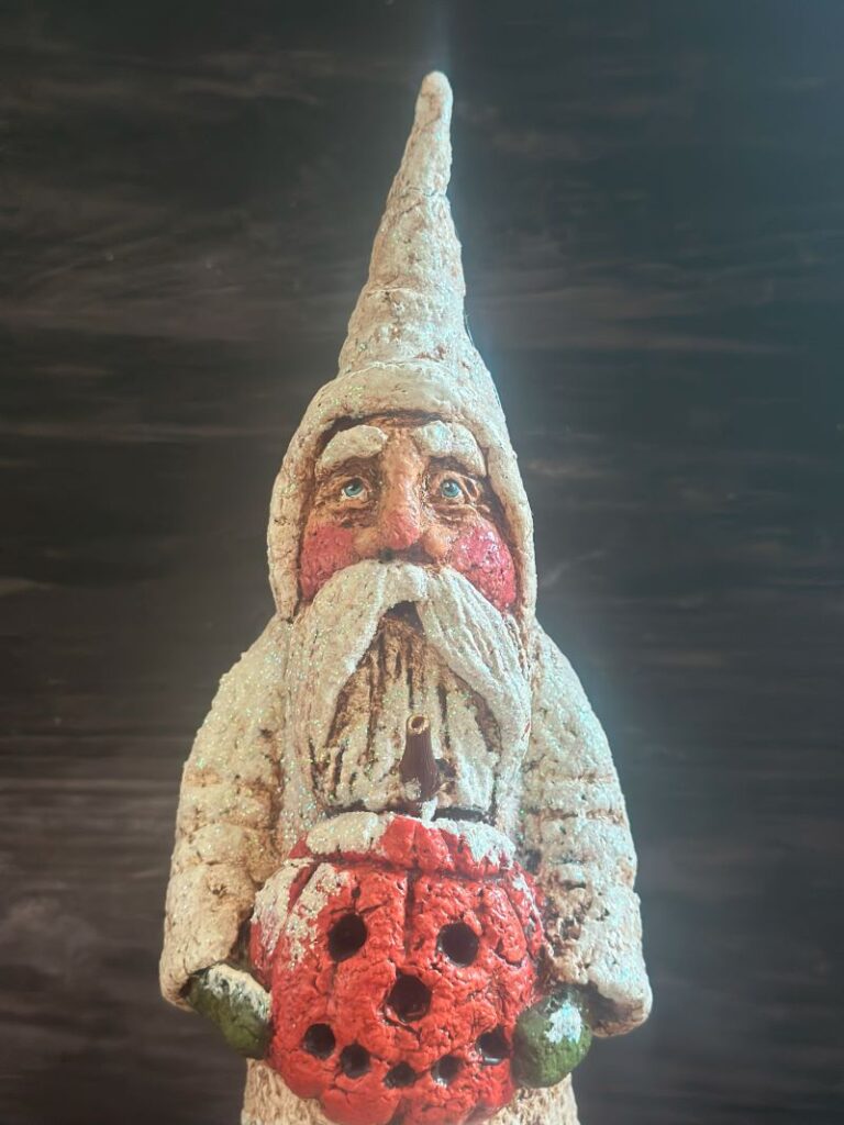 Spooky Santa- Vintage Debra Schoch Halloween Decor