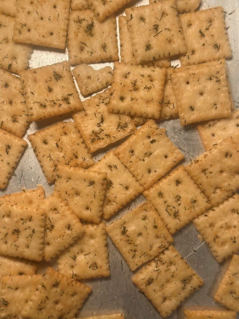 Seasoned Crackers Right Out of the Oven