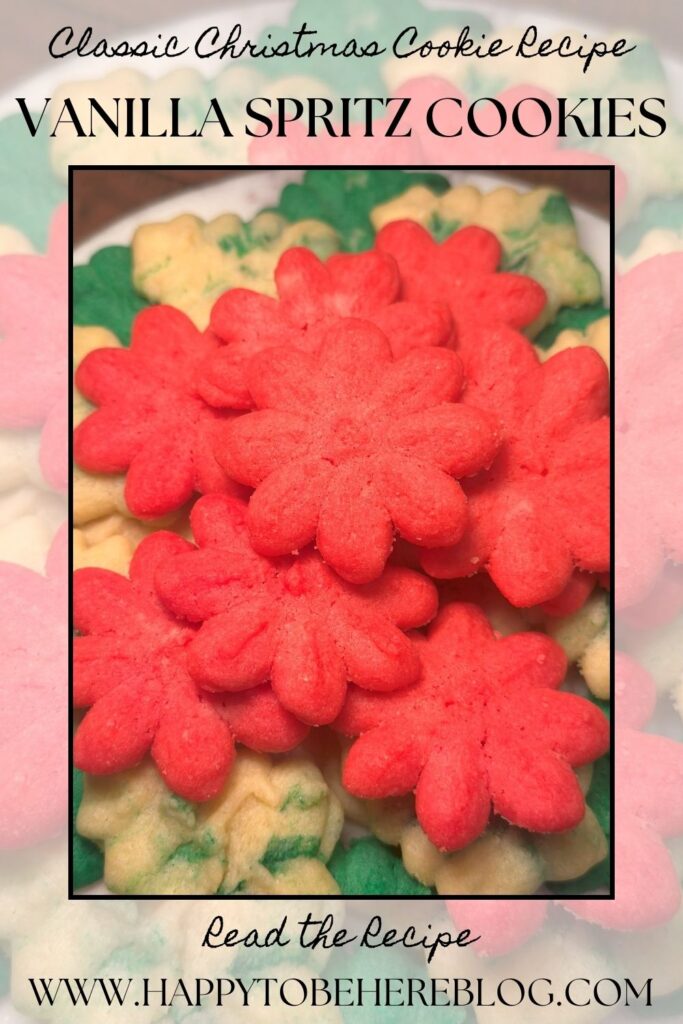 Classic Christmas Spritz Cookies Recipe Pin for Pinterest