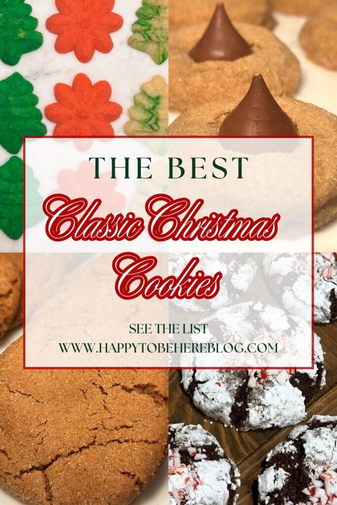 The Best Classic Christmas Cookies List Pin for Pinterest