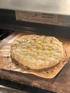 Pizza Baking in the Oven