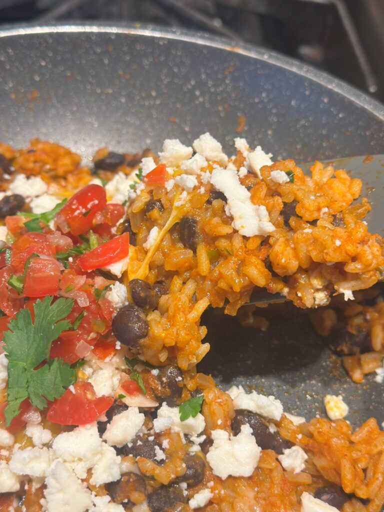 10-Minute Cheater Mexican Rice Close Up