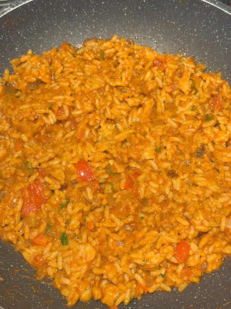 After Adding the Rice