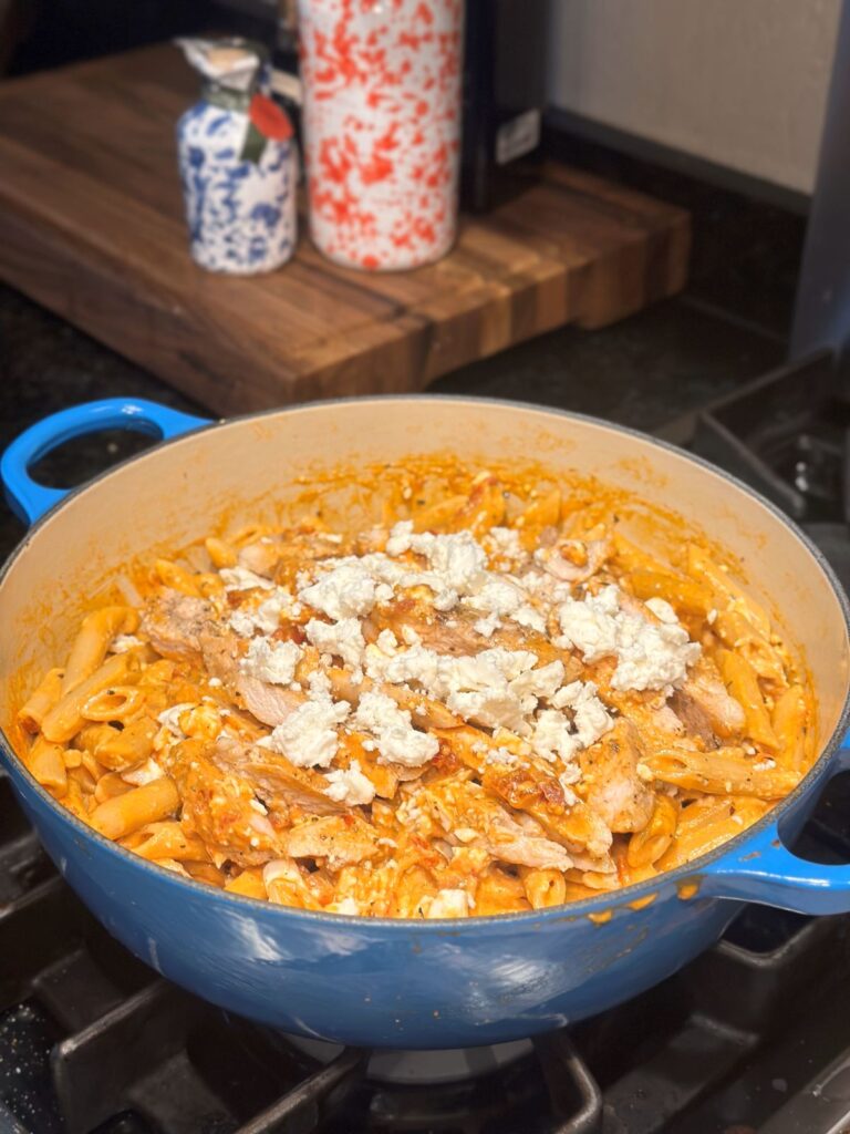 Creamy Sun-Dried Tomato and Feta Pasta