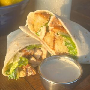 Chicken Caesar Wraps Recipe Cover