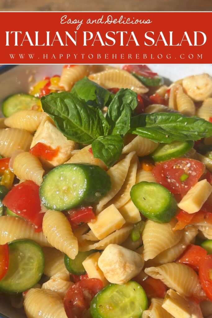 Italian Pasta Salad Pin for Pinterest
