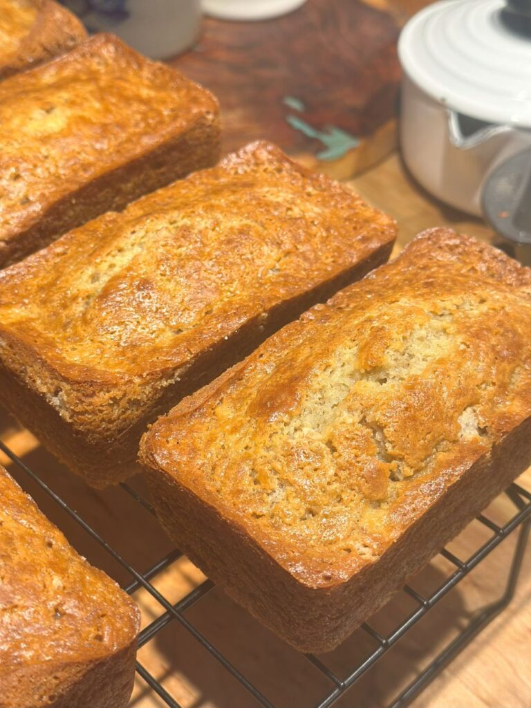 Banana Bread Cooling