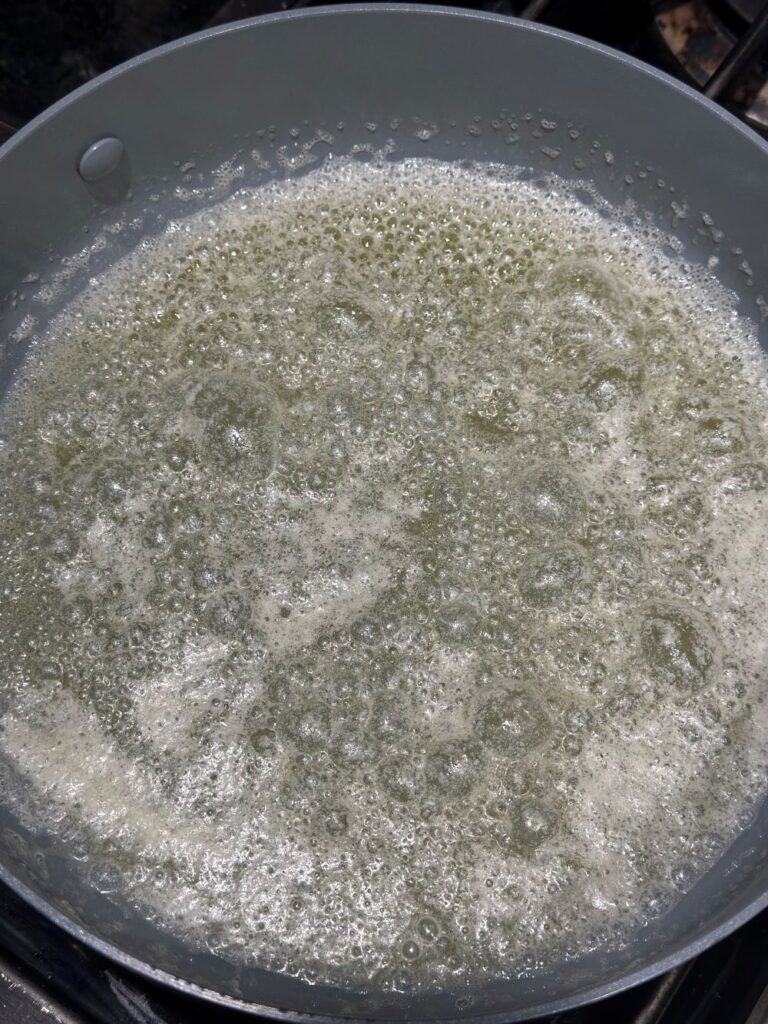 Bubbling Butter in Pan