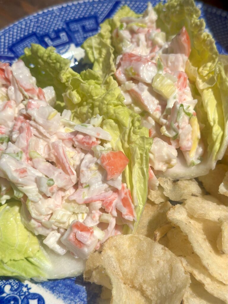 Crab Salad Cabbage (Or Lettuce) Wraps