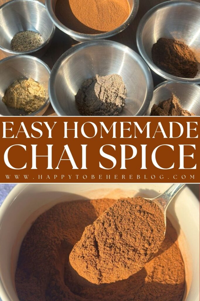 Homemade Chai Spice Mix Pin for Pinterest